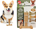 SPOT Bam-Bones Plus T-Bone, Bamboo Fiber & Nylon Dog Chew, Durable for Aggressive Chewers, Non-Splintering, for Adult Dogs & Teething Puppies Under 30lbs, 4in, Chicken Flavor
