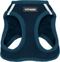 Best Pet Supplies Voyager Step-in Air Harness - All Weather Mesh, Reflective, No Pull Harness for Dogs, Cats - Secure with Hook & Loop Fastener, Buckle, Double D-Rings - Blue, XL