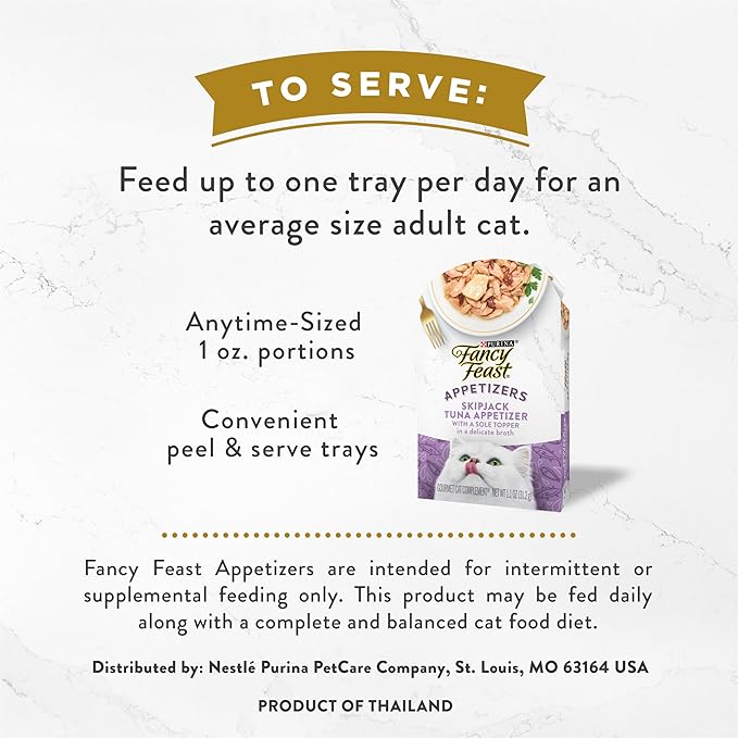 Fancy Feast Lickable Appetizers Grain Free Wet Cat Food Variety Pack - (2 Packs of 12) 1.1 oz. Trays