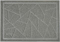 WePet Cat Litter Box Mat, Kitty Premium PVC Pad, Durable Trapping Rug, Phthalate Free, Urine-Resistant, Scatter Control, Mosaic, M 23 x 16 Inch, Cadet Grey