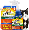 Nature's Mace Cat Repellent - 40 oz Ready-to-Use Deterrent Spray & 2.5 lb Granular Formula - Keeps Cats Away from Yards, Gardens, Plants, Homes - Indoor & Outdoor Spaces - Scratching, Marking, Digging