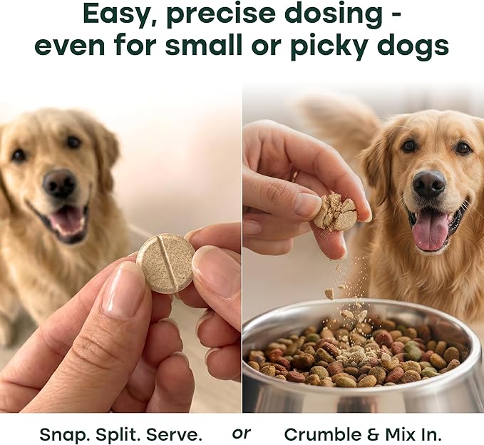 Natureflow Hip and Joint Supplement for Dogs, Arthritis Dog Joint Supplement with Green-Lipped Mussel, Glucosamine, MSM & Chondroitin, Zero Sugar Chewable Pills, Made in USA, Large Medium Small Breeds