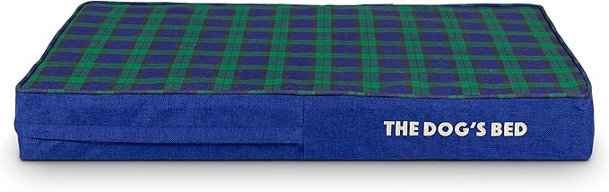 The Dog’s Bed Orthopedic Memory Foam Dog Bed Mattress, Oxford Fabric, Black Watch Tartan, Medium, 4 Inch