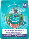 Purina ONE Natural Cat Food for Hairball Control, +PLUS Hairball Formula - 3.5 lb. Bag