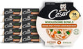 Cesar Wholesome Bowls Adult Wet Dog Food, Chicken, Sweet Potato & Green Beans Recipe, Wet Food for Dogs, 3 Oz. Bowls, 10 Count
