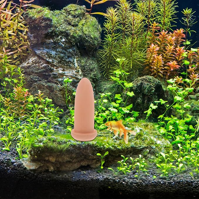 Sosoport Aquarium Breeder Cone Fish Spawning Barrel for Angelfish and Shrimp Eggs with Smooth Surface Lightweight Clay Material 6.69X3.93X3.93 Inches