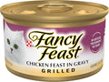 Purina Fancy Feast Grilled Wet Cat Food Chicken Feast in Wet Cat Food Gravy - (Pack of 24) 3 oz. Cans