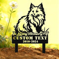 Custom Cat Grave Marker Outdoor, Personalized Metal Cat Memorial Grave Stake with Name and Date, Outdoor Waterrproof Cats Memorial Plaque