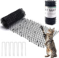 Hmyomina 8.2FT Cat Scat Mat for Cats - Anti-Digging Prickle Strips to Repel Cats, Include 6 Staples, Humane & Easy to Install Outdoor/Indoor Spike Mat