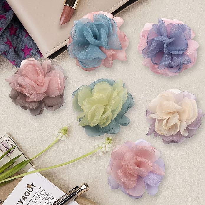 6Pcs Dog Collar Accessories, Floral Charms Decorations for Cats and Dogs