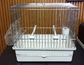 I064Z Chrome and White Song Bird CAGE