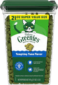 Greenies Cat Treats, Veterinarian-Recommended Adult Natural Dental Cat Treats, Tempting Tuna Flavor, 21 oz. Tub