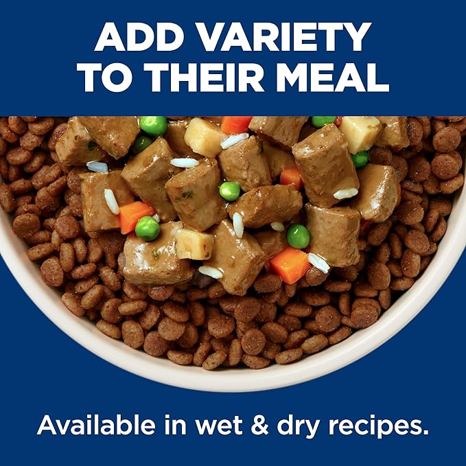 Hill's Science Diet Adult 7+ Wet Dog Food, Beef & Vegetables, 12.8 oz. Cans, 12-Pack