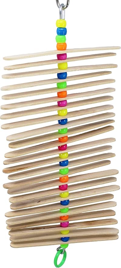 Bonka Bird Toys Long Mini Sticks Bird Toy Parrot cage Craft Cages Cockatiel Parakeet (Natural)
