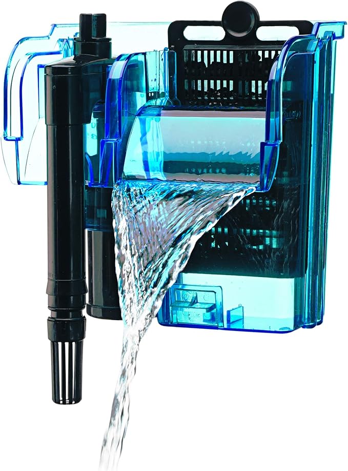 Penn-Plax Water-World Vertex Desktop Aquarium Kit - Perfect for Shrimp & Small Fish - 10 Gallon Tank