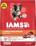 IAMS Proactive Health Adult Minichunks Dry Dog Food Lamb & Rice Recipe, 38.5 lb. Bag