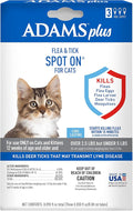 Adams Plus Flea & Tick Spot On for Cats Over 2.5 lbs but Under 5 Pounds 3 Month Supply
