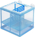 AQUANEAT Fish Tank Breeder Small Mesh Net Fry Saver Aquarium Spawn Hatchery Isolation with Suction Cups Hatchery Incubator for Shrimp Betta