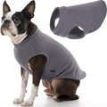 Gooby - Stretch Fleece Vest, Pullover Fleece Vest Jacket Sweater for Dogs, Gray, X-Large Length (16")