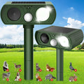 Solar Ultrasonic Animal Repellent, Deer Repellent Devices Waterproof, Cat Repellent Outdoor with Motion Detection Squirrel Skunk Rabbit Dog Raccoon Deterrents Animal Repeller for Yard, 2 Pack