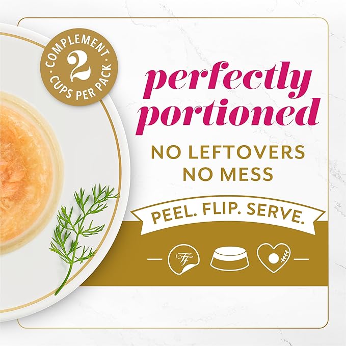 Purina Fancy Feast Layered Delights Chicken Mousse Topped with Flaked Salmon Gourmet Wet Cat Treats - 1.96 oz. (Pack of 8)