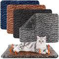 4 Pack Self Warming Cat Pads Self Heating Cat Mat Washable Homeless Dogs Thermal Pads Kennel Pad Reflects Body Heat Warm Crate Bed Mat for Indoor Outdoor Pet (Mixed Colors,16 x 20 Inch)