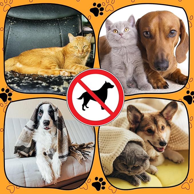 Kigley 2 Pcs Pet Deterrent Mat to Keep Dogs Off Couch, Non-Electric Cat & Dog Deterrent Mat Pain Free Couch Covers to Keep Pets Off Furniture Bed Indoor (72" × 56.3",Coffee)