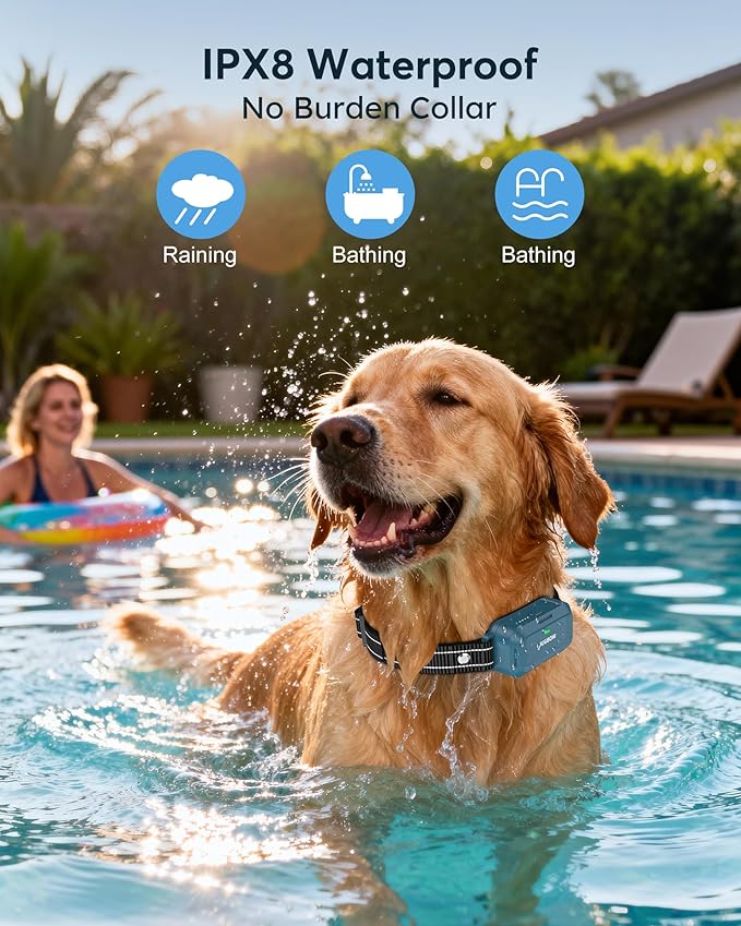 Jugbow Dog Shock Collar - 4200FT Dog Training Collar with Remote, IPX7 Waterproof Electric Collar with 4 Training Modes, Security Lock, Rechargeable e-Collar for Dogs 10-120lbs(2 Pack)