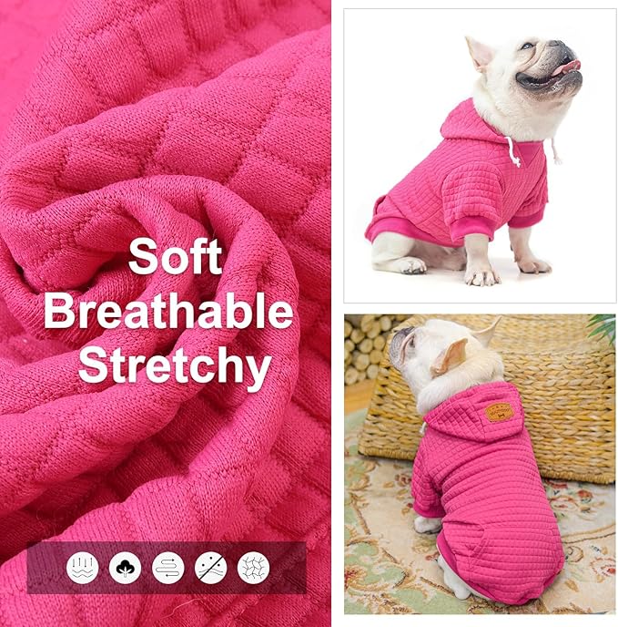 BEAUTYZOO Dog Sweaters for Extra Large Dogs Girl Boy, XXXL Dog Hoodie with Pocket & Leash Hole, Soft Warm Waffle-Like Laminated Cotton Pet Clothes for Cold Weather, Doberman Great Dane Sweatshirt, 3XL