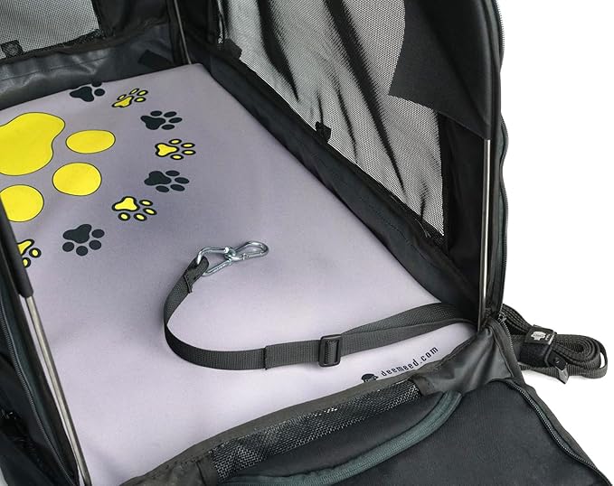 Motorcycle Dog Carrier Capsule XL - Heavy Duty Pet Travel Bag for Large Breeds up to 80 lbs - Universal Fit for Sissy Bar, Luggage Rack - Secure, All-Weather Ventilation, Car & Motorbike Use