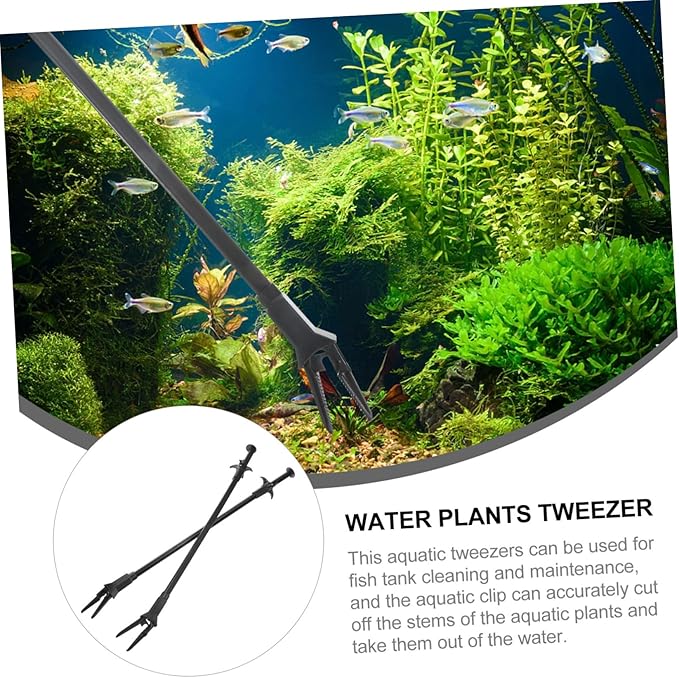 FRCOLOR 6pcs Aquarium Tweezers Tank Cleaning Tools for Easy Feeding and Maintenance Ergonomic Design for Comfortable Use for Aquatic Plant Care