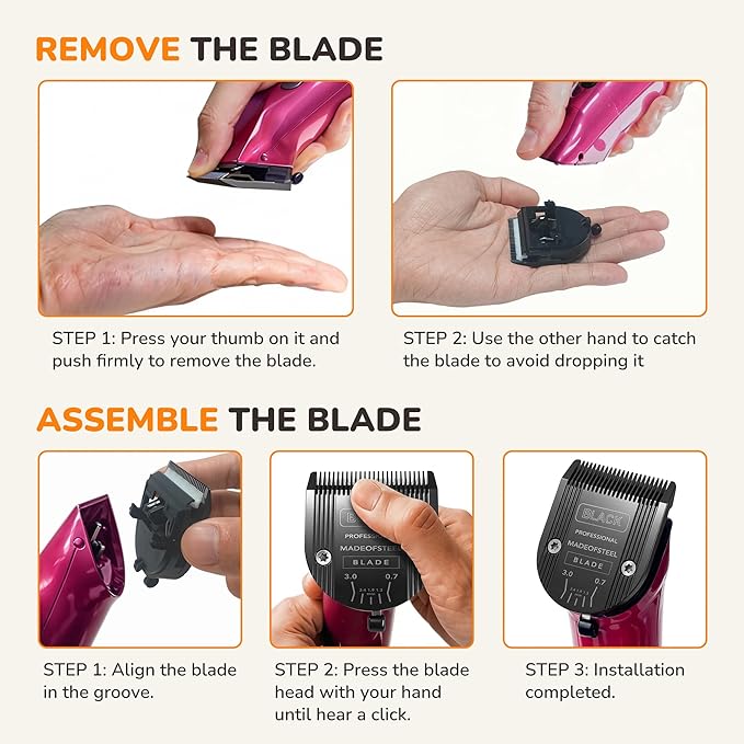 5-in-1 Ceramic Adjustable Dog Grooming Replacement Blades Compatible with Wahl Animal Clippers: Arco, Bravura, Chromado, Creativa, Figura, Motion