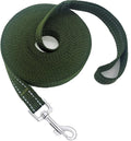Nylon Training Dog Leash for Small Medium Dogs, 15ft 20ft 30ft 50ft 100ft Reflective Long Leash Dog/Puppy Lead for Obedience Recall Training, Camping