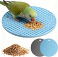 2 PCS Bird Foraging Toys, Soft Bird Slow Feeder Mats, Silicone Bird Foraging Mat, Interactive Foraging Birds Toys for Parakeet, Cockatiel, African Grey, Conure, Budgies