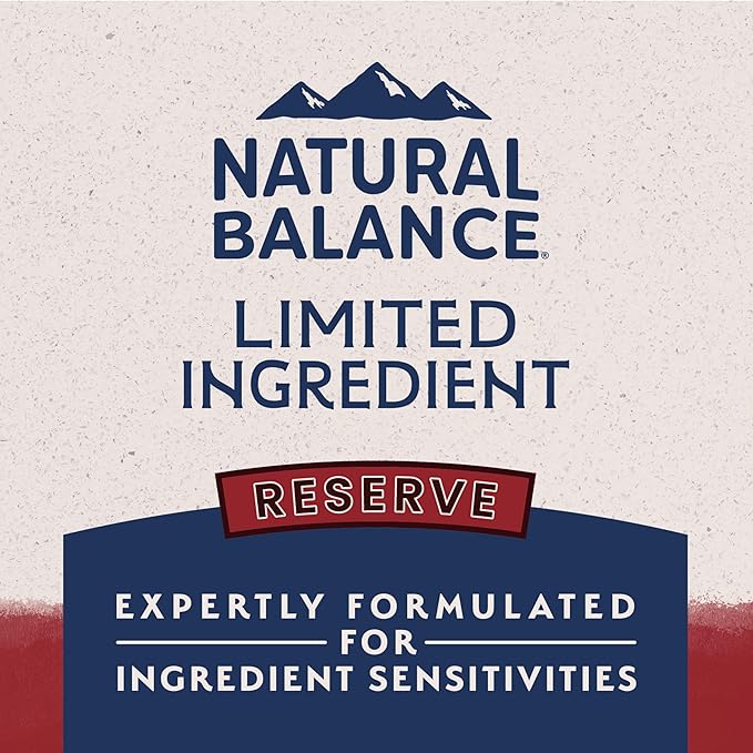 Natural Balance Limited Ingredient Adult Grain-Free Dry Dog Food, Reserve Sweet Potato & Bison Recipe, 22 Pound (Pack of 1)
