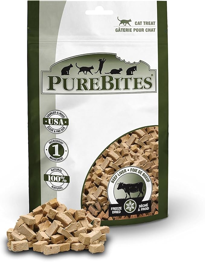 PureBites Beef Liver For Cats, 0.85Oz / 24G - Entry Size