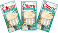 INABA Churu Cat Treats, Grain-Free, Lickable, Squeezable Creamy Purée Cat Treat/Topper with Vitamin E & Taurine, 0.5 Ounces Each Tube, 12 Tubes (4 per Pack), Chicken with Crab Recipe