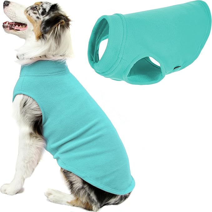 Gooby Stretch Fleece Vest Dog Sweater - Mint, 6X-Large - Warm Pullover Super Stretchy Fleece Dog Jacket for Small to Large Dogs