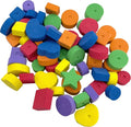 806 Pk60 Foam Beads Bird Toy Parts - 60 Colorful Lightweight Chewing Foot Toys for Birds - DIY Foraging Accessories for Parakeet, Budgie, Cockatiel & Small Parrots - Soft Destructible Crafting Beads