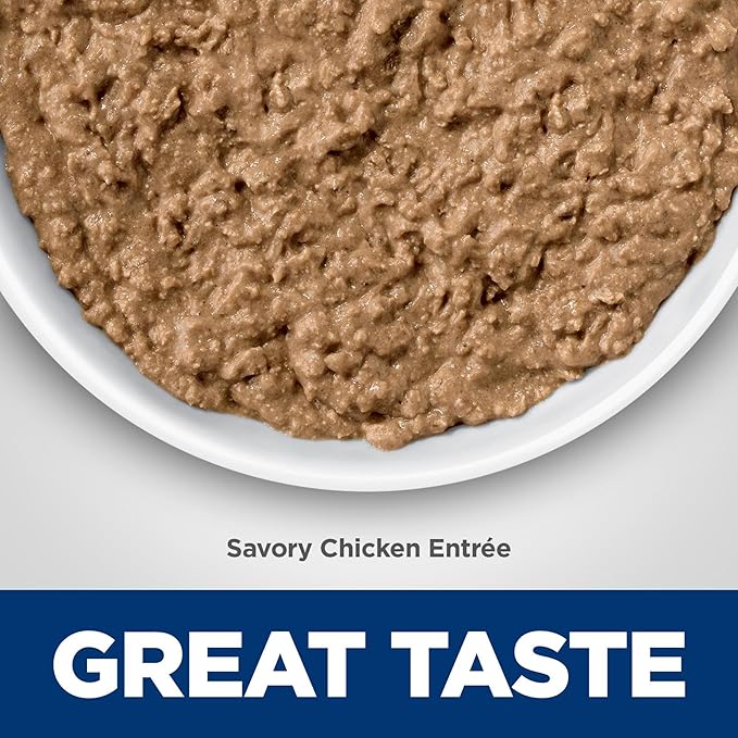 Hill's Science Diet Urinary Hairball Control,Adult 1-6,Urinary Track Health & Hairball Control Support,Wet Cat Food,Chicken Minced,2.9 oz Can,(Pack of 48)