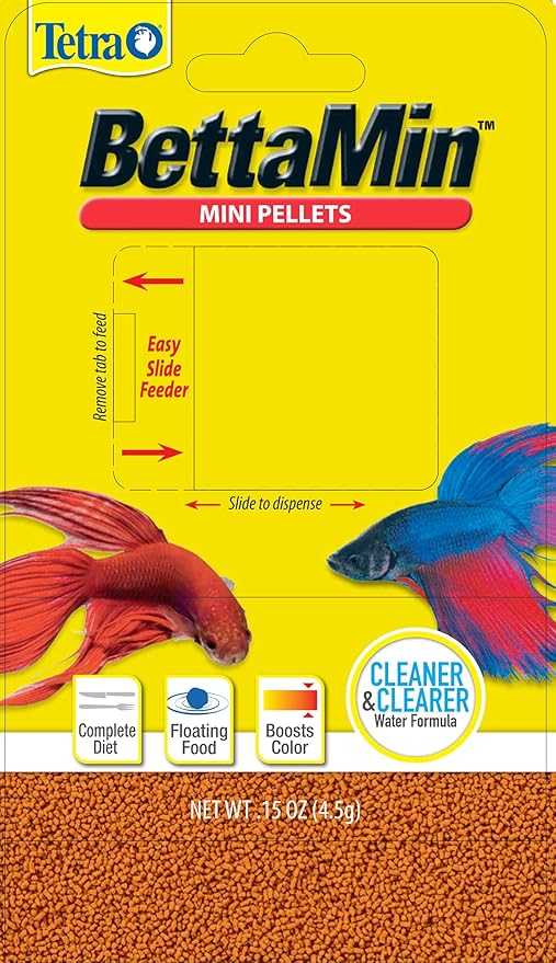 Tetra TetraBetta Floating Mini Pellets (1 Bag), 0.15 oz (77023) (Pack of 2)