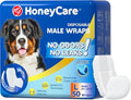HONEY CARE All-Absorb A24 Male Dog Wrap, 50 Count, Large