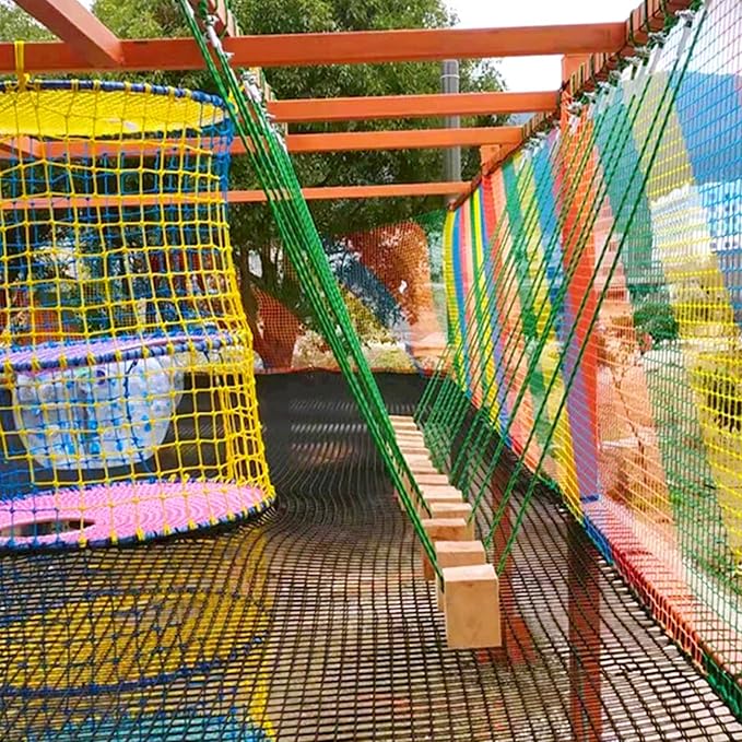 Balcony Netting for Pets and Kids, 9.8x6.6ft Nylon Cat Netting Balcony, Safety Net for Stair, Loft, Apartment, Trampoline, Playground.