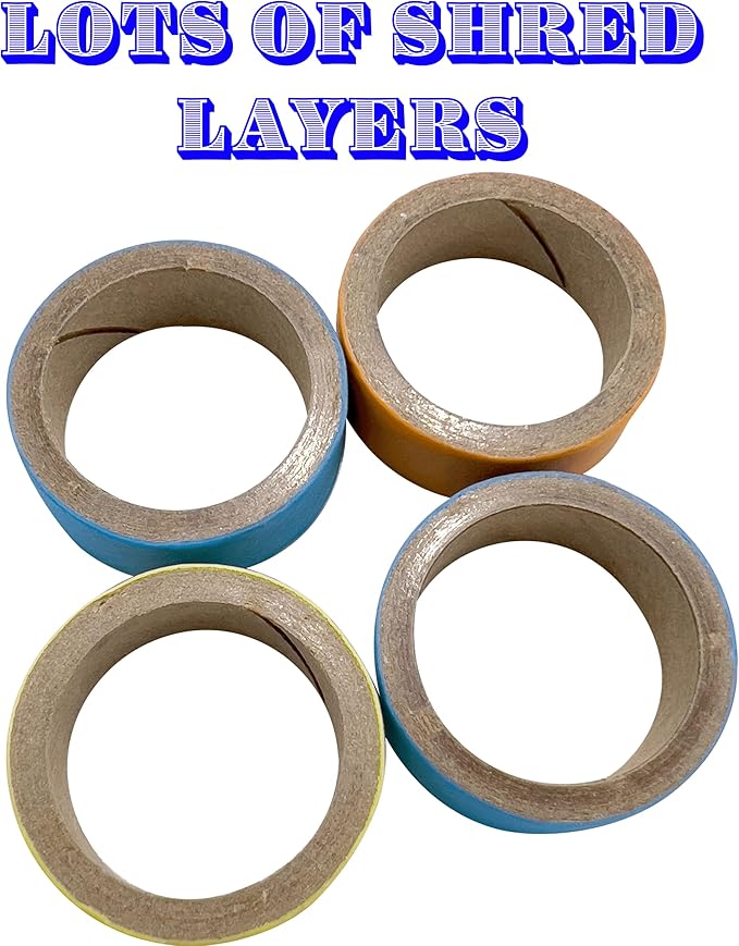 8006 Pk15 1 Inch Ring Donut - Colorful Shreddable Chewable Compressed Cardboard Foot Toy, Small Easy to Manipulate Mini Rings, Safe for All Types of Pets to Shred,