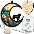 6'' Pug Memorial Suncatcher, Personalized Name Dog Breed, Pet Ornament Window Car Hanging, Sympathy Gift for Loss of Pet, Passed Away Remembrance Gift for Dog Lovers 59-SS1