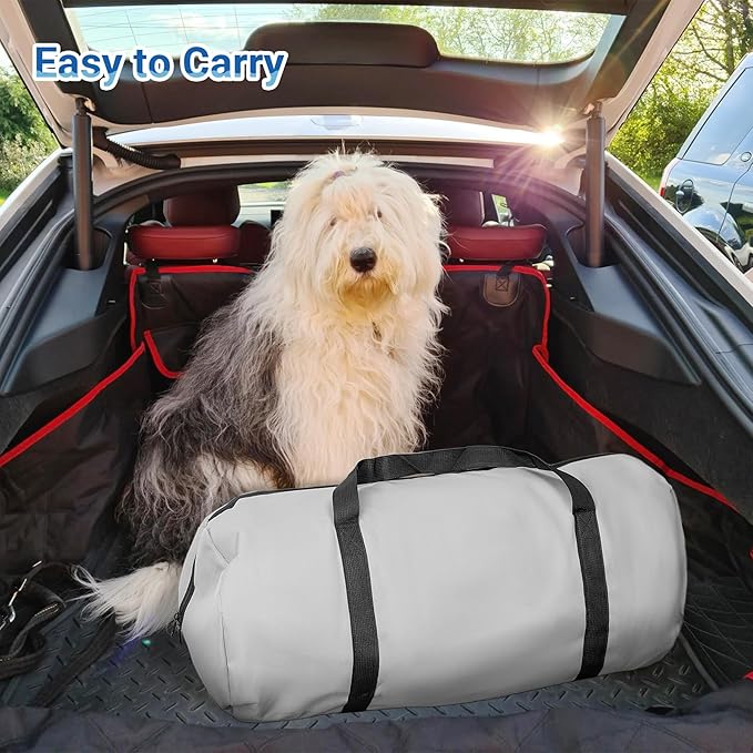 60"x42" Dog Boat Ramp with Thickened Non-Slip Mat, Dog Paw Patterns, Supports Up to 240 lbs, Perfect for Pools, Lakes, and Beaches