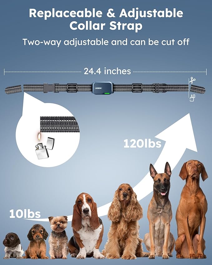 Jugbow Shock Collar for 2 Dogs - 4200FT Dog Training Collar with Remote IPX7 Waterproof Electric Collar with 4 Training Modes, Security Lock E-Collar for Large Medium Small Breeds(Teal Blue)