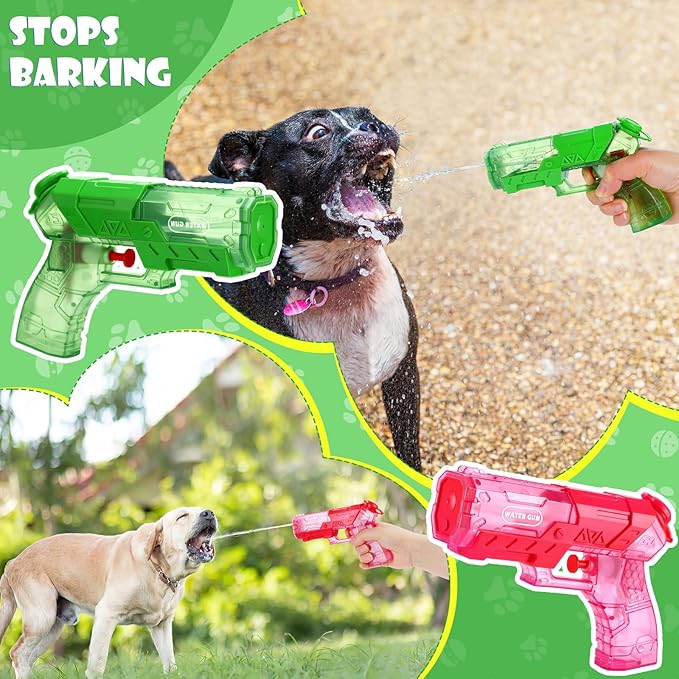 Geelin 2 Pack Squirt Spray for Cats Dogs Training Squirt for Cats Deterrent Water Spray Pistols for Dogs Pets Training(Fashion Style,Bright Colors)