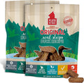 PLATO Pet Treats Real Strips - Air-Dried Meat Bars for Dogs - Delicious, Limited Ingredient Dog Treats - Grain Free Dog Treats - Original Real Strips Duck 18oz - 2 Pack