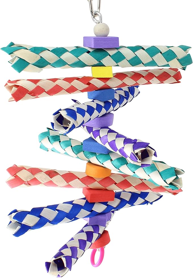 Bonka Bird Toys 1243 2pk Foamy Delight Shredding Colorful Parrot Parrotlet Quaker Cockatoo Budgie